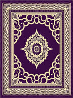 Ornate Plum Mandala Jewel Rug