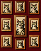 Gallery of Cats Portrait Rug