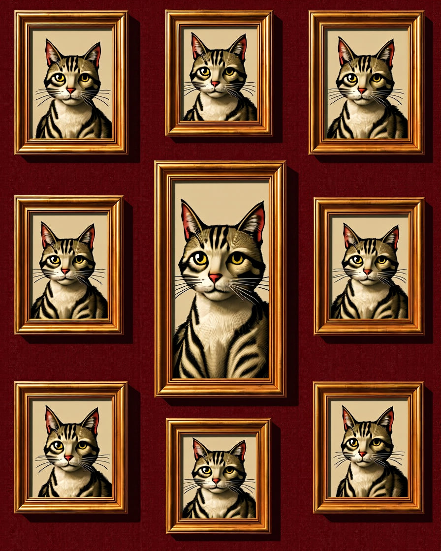 Gallery of Cats Portrait Rug