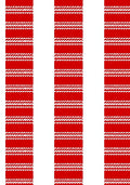 Crimson White Striped Vertical Bands Rug