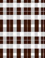 Brown White Plaid Buffalo Check Rug