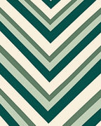 Deep Teal Chevron Stripe Rug