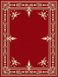 Ornate Crimson Border Medallion Rug