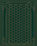 Emerald Gold Geometric Hexagon Art Deco Rug