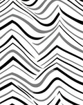 Monochrome Dynamic Wave Chevron Arrangement Rug