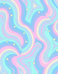 Pastel Swirl Starry Night Rug