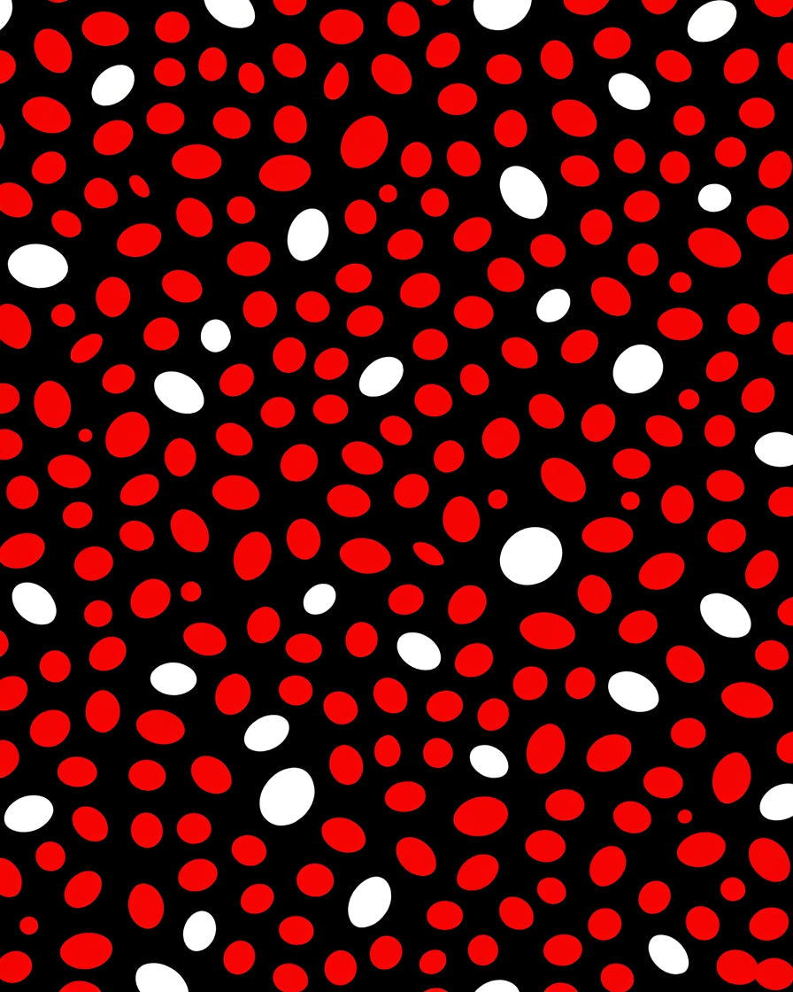 Retro Red White Polka Dot Rug