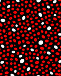 Retro Red White Polka Dot Rug
