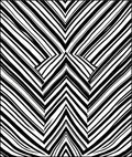 Bold Black White Chevron Stripe Rug