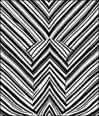 Bold Black White Chevron Stripe Rug