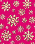 Bright Pink Snowflake Imprint Rug