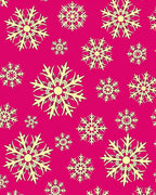 Bright Pink Snowflake Imprint Rug