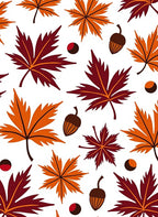 Autumn Leaves and Acorn Cluster Rug