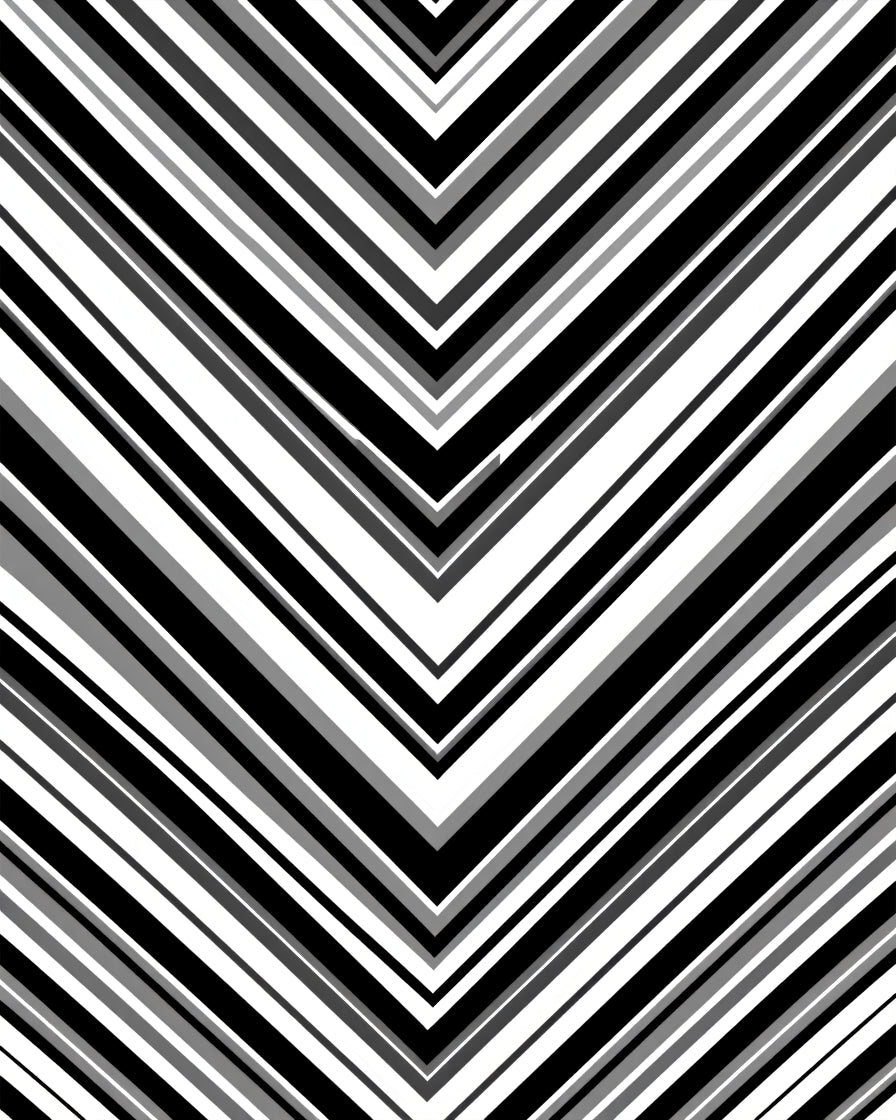 Arrow Chevron Black White Gray Stripe Rug