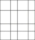 Bold Abstract Grid Squares Rug