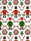 Festive Red Soldier Holly Star Rug