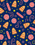 Festive Gingerbread Candy Star Rug