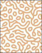 Doodle Abstract Lines On White Field Rug