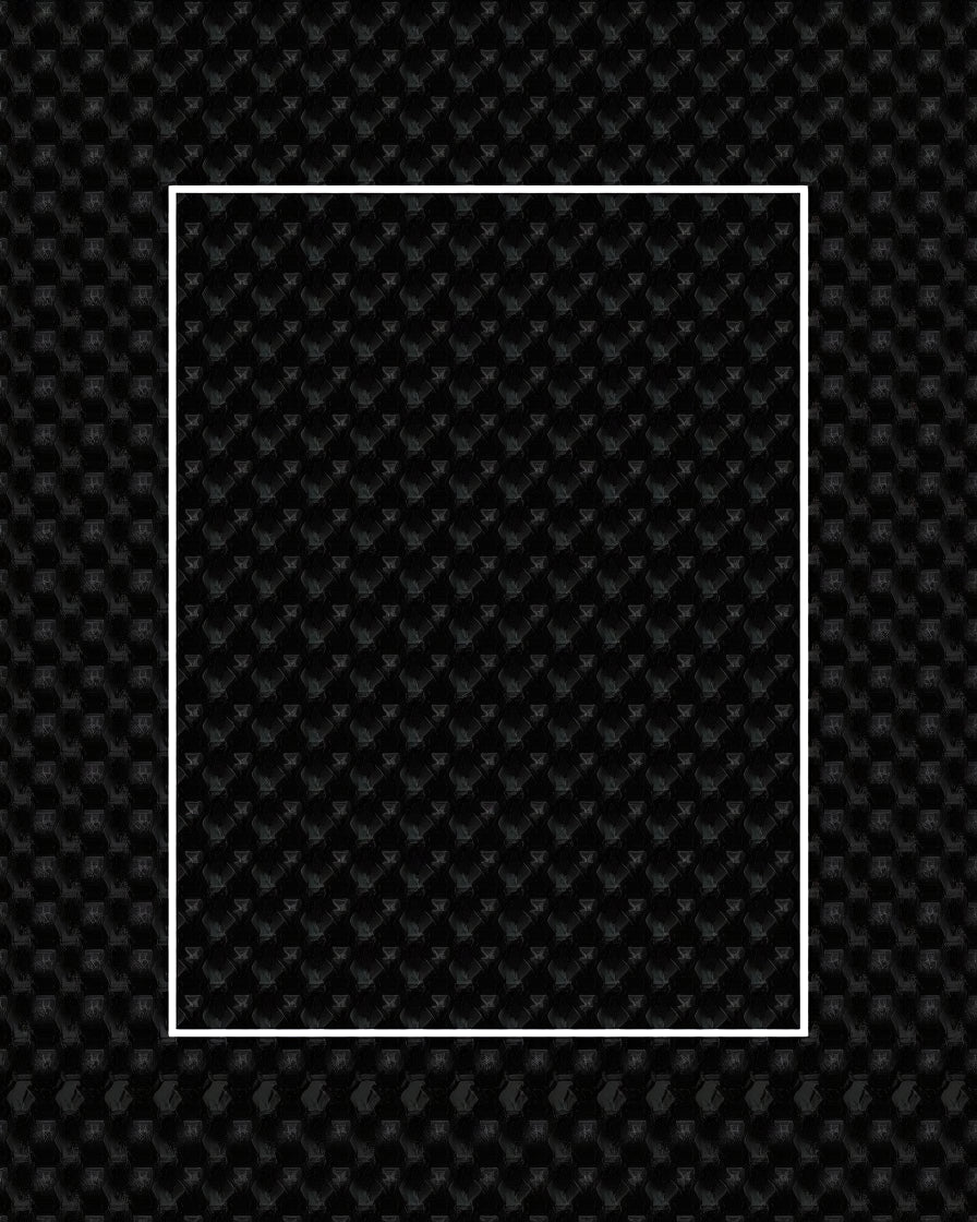 Dark Gray Geometric Honeycomb Rug