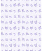 Pale Lavender Watercolor Floral Array Rug
