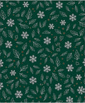 Green Snowflake Leaf Scatter Rug