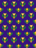 Golden Trophies Star Laurel Wreath Rug