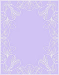 Pastel Purple Floral Scroll Rug