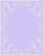 Pastel Purple Floral Scroll Rug