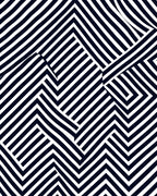 Bold Geometric Blue and White Stripes Rug