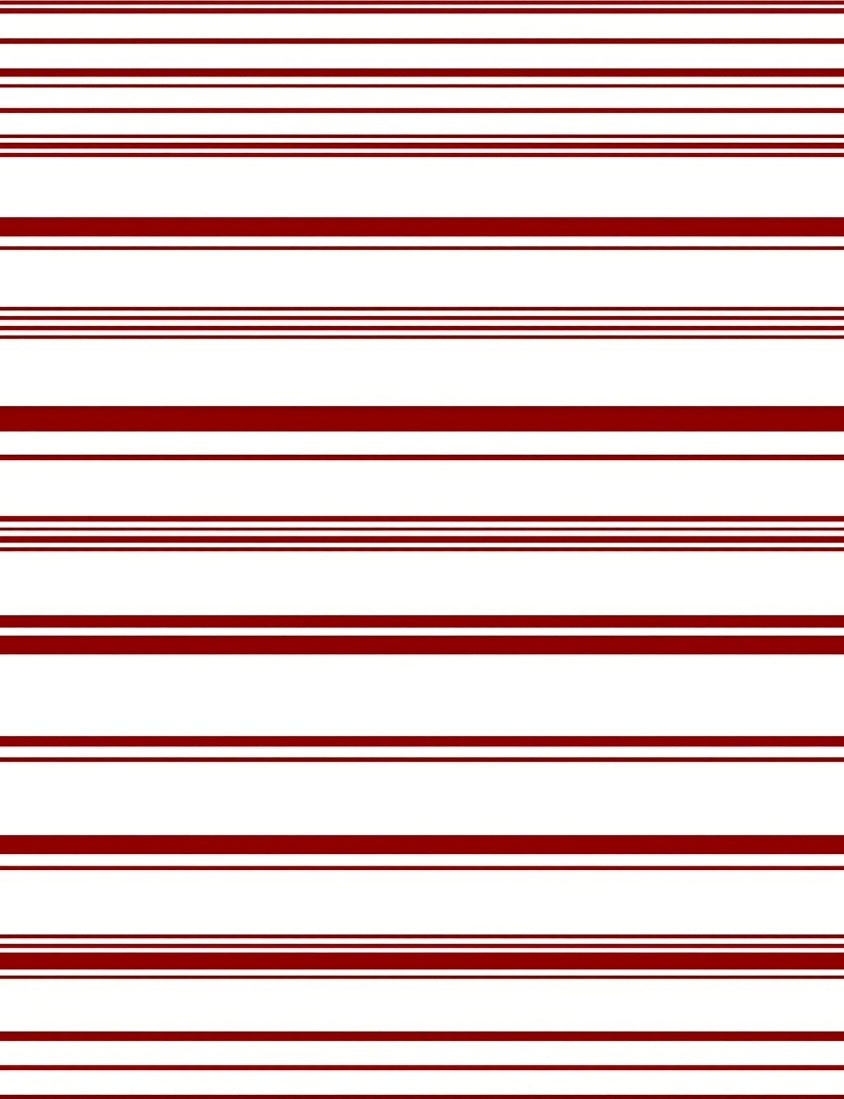 Deep Burgundy Horizontal Stripe Rug