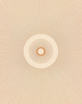 Ochre Sunburst Radial Lines Rug
