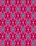 Bold Magenta Teal Diamond Lattice Rug