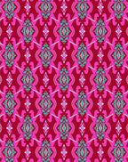Bold Magenta Teal Diamond Lattice Rug