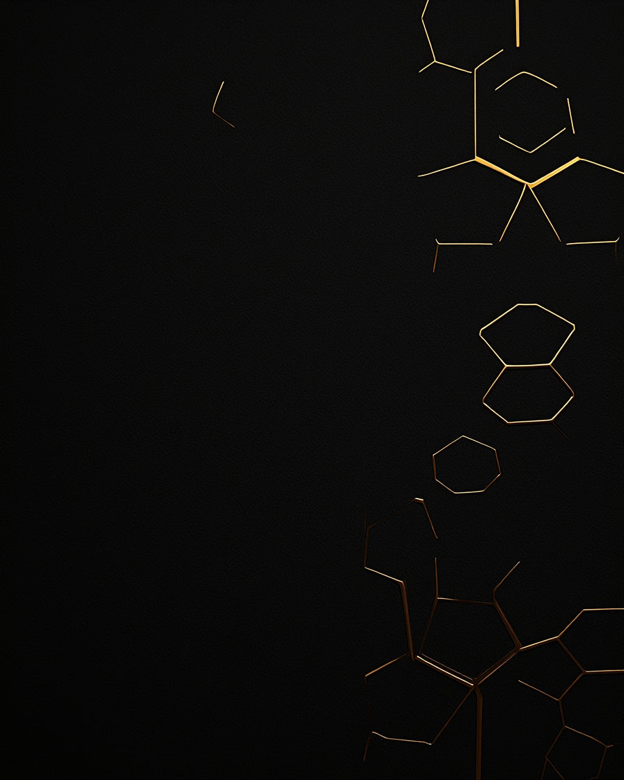 Dark Gold Geometric Hexagon Texture Rug