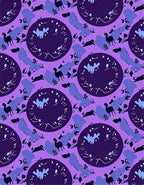 Purple Camel Silhouette Circular Arrangement Rug