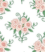 Soft Pink Rose Bouquet Garland Rug