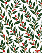 Crimson Berry Branch Foliage Rug