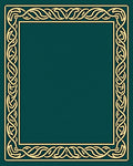 Deep Teal Ornate Intertwined Border Rug