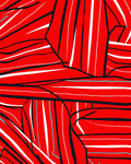 Bold Crimson Abstract Stripe Arrangement Rug