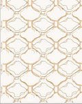 Antique Beige Lattice Repeating Pattern Rug