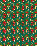 Festive Red Berry Wreath Holiday Rug