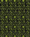 Chartreuse Organic Foliage Background Rug