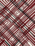 Crimson Black Geometric Intersecting Lines Rug