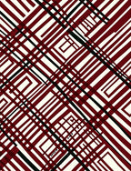 Crimson Black Geometric Intersecting Lines Rug