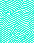 Teal Jagged Lines Abstract Rug