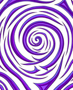 Vibrant Purple Swirl Abstract Rug