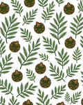 Green Pine Cone Foliage Repeat Rug