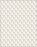 Monochromatic Contemporary Interlocking Figures Rug