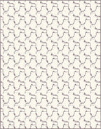 Monochromatic Contemporary Interlocking Figures Rug