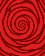 Crimson Red Swirling Wood Grain Rug